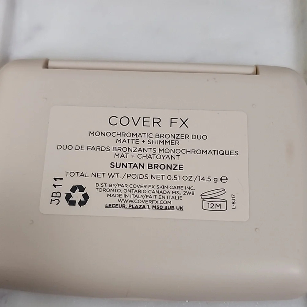 NIB Cover FX Monochromatic Bronzer Duo in Suntan‎ Bronze